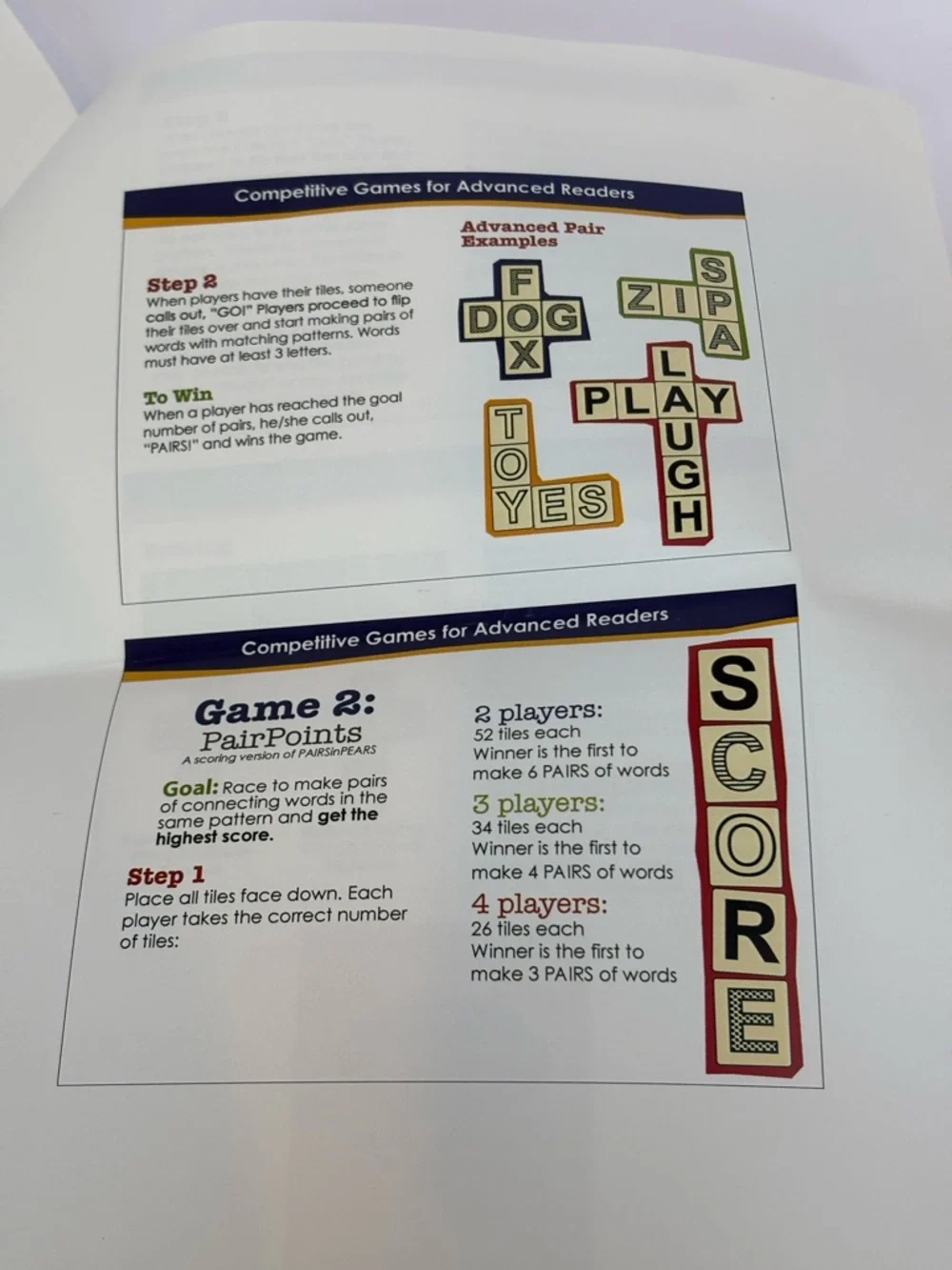 PairsinPears Bananagrams Pre Production Prototype Pairs In Pears Word Tile Game